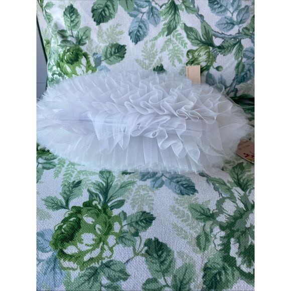 Badgley Mischka Jewel Handle Jazzy Tulle Evening Bag-NWT-White- - Picture 4 of 11